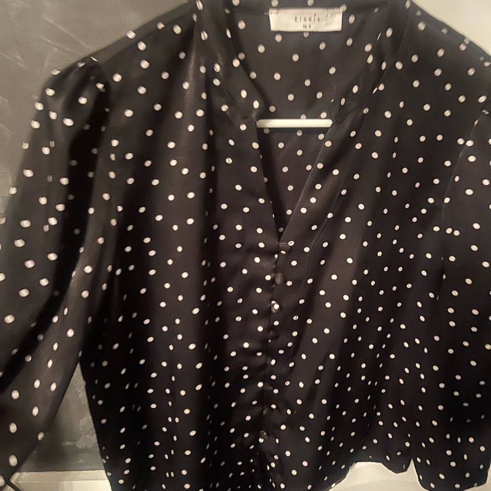 Elodie Black and White Polka Dot Jacket